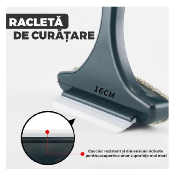 Perie de Spalat si Curatat Geamuri, Klevo, pentru Plase si Suprafete Diverse, 46x16x5 cm, Verde-Galben