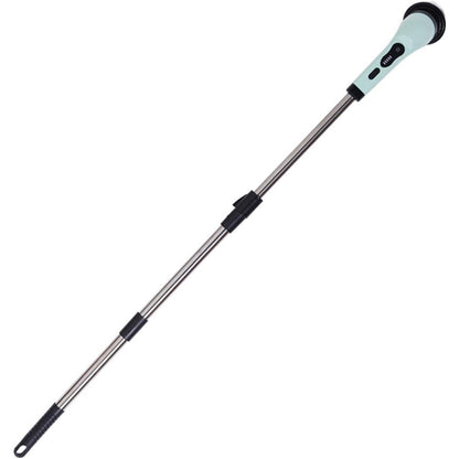 Perie Electrica de Curatare, Klevo, pentru Gresie, Baie, Bucatarie, 25x20x9.5 cm, cu 9 Capete, Maner Extensibil Detasabil 84-127cm, Incarcare USB-Type C, Rotire 360 de Grade, 3000 mAh, Culoare: Verde