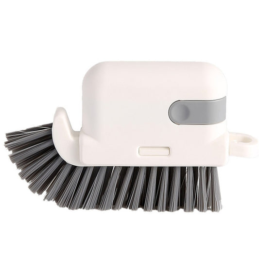 Perie Multifunctionala 3 in 1 de Curatare, Klevo, pentru Bucatarie, Vesela, Geamuri, Cap Detasabil, 9x15x2.5 cm, Gri