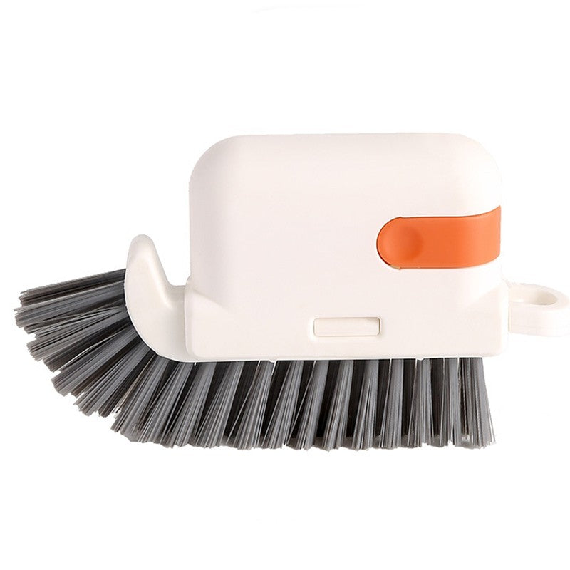 Perie Multifunctionala 3 in 1 de Curatare, Klevo, pentru Bucatarie, Vesela, Geamuri, Cap Detasabil, 9x15x2.5 cm, Portocaliu
