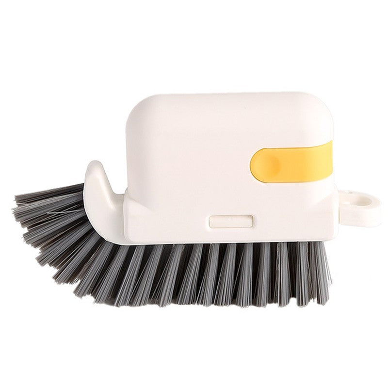 Perie Multifunctionala 3 in 1 de Curatare, Klevo, pentru Bucatarie, Vesela, Geamuri, Cap Detasabil, 9x15x2.5 cm, Galben