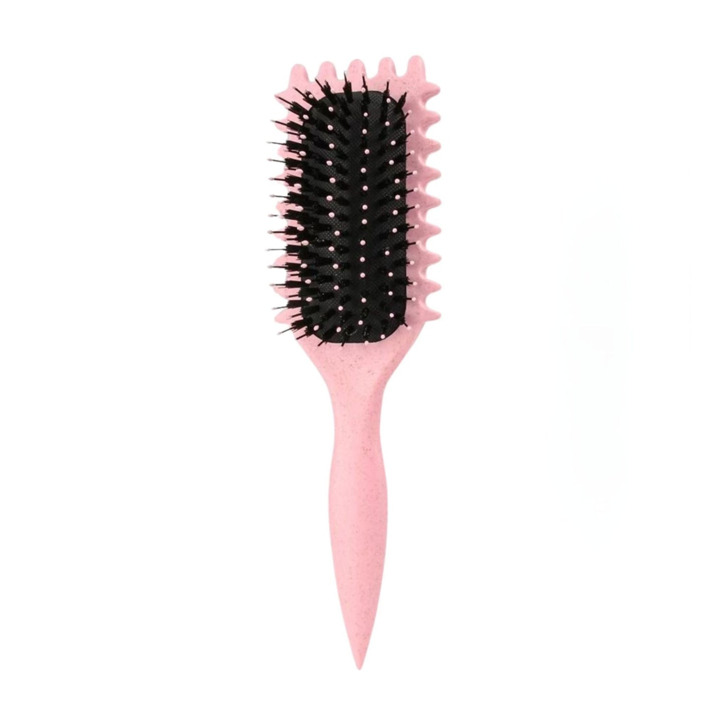 Perie Profesionala pentru Par, Klevo, Perie pentru Definirea Buclelor pentru Par Cret, Multifunctionala, 24.5 x 7 x 4.3 cm, Roz