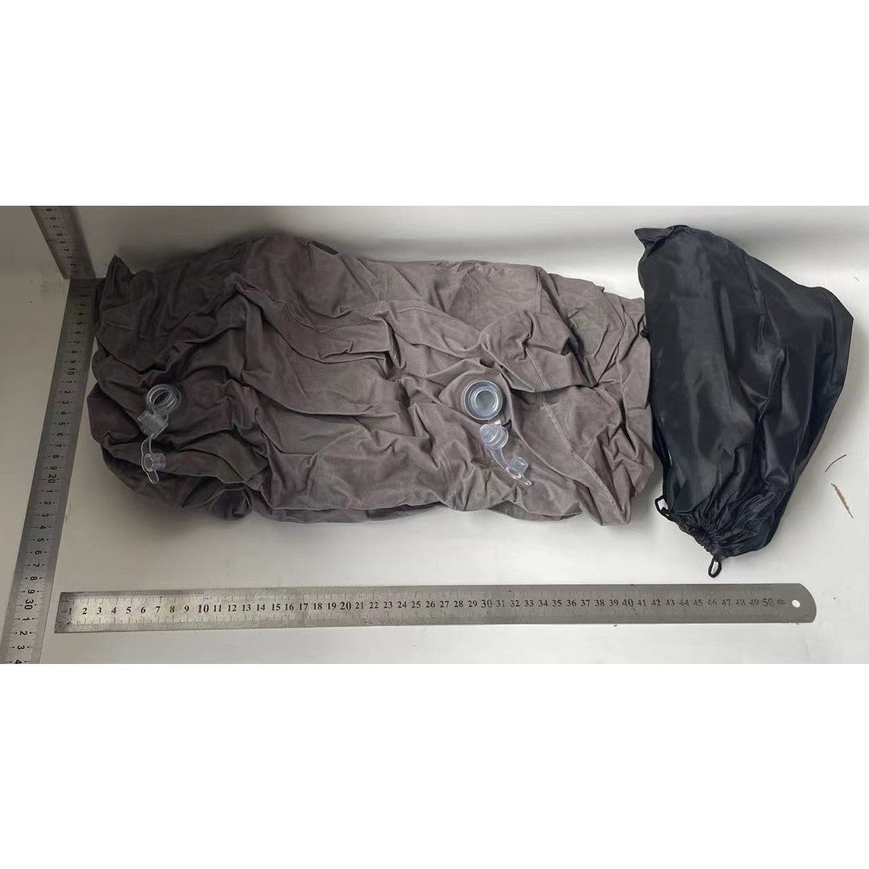 Perna Gonflabila Multifunctionala, Klevo, pentru Picioare, Cap, 3 Straturi, Inaltime Reglabila, 17.8 x 25.4 x 42.9 cm, Gri Inchis