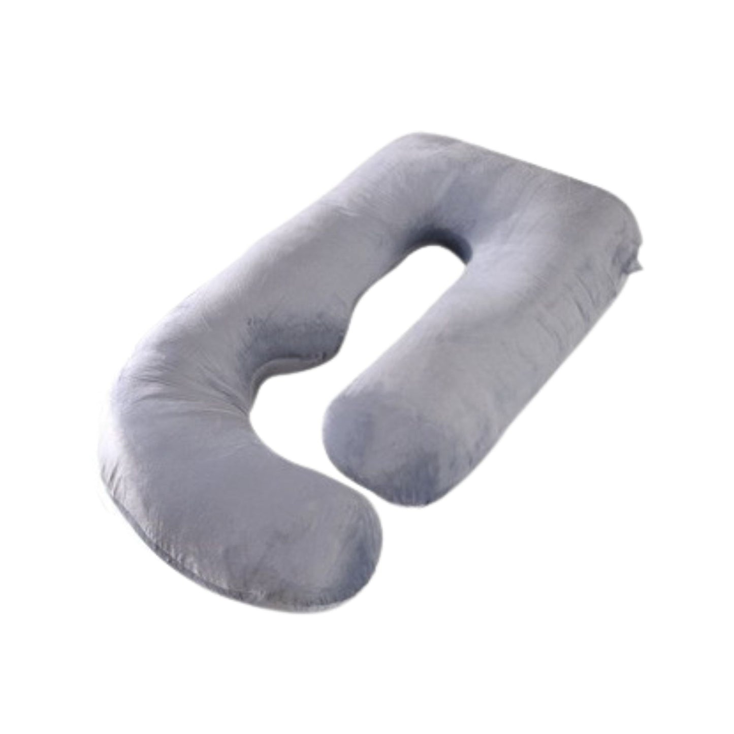 Perna pentru Gravide, Klevo, Perna de Sarcina, Detasabila si Lavabila, Ergonomica Tip J, Captuseala din Poliester, 155 x 75 x 60 cm, Gri