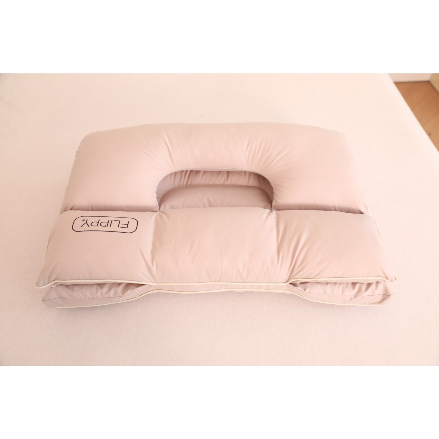 Perna Ortopedica 3 in 1, Klevo, Strat Dublu, Protectie Cervicala, pentru Adulti, 45 x 70 cm, Gri