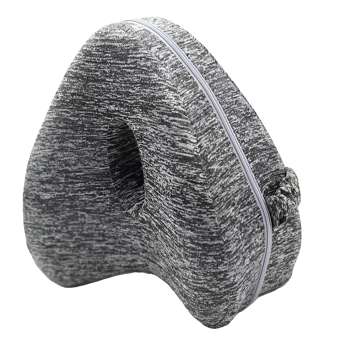 Perna Ortopedica pentru Picioare, Klevo, Multifunctionala, Confortabilă, in Forma de Inima, Spuma cu Memorie, Curea Anti-cadere, 25x23x13 cm, Gri