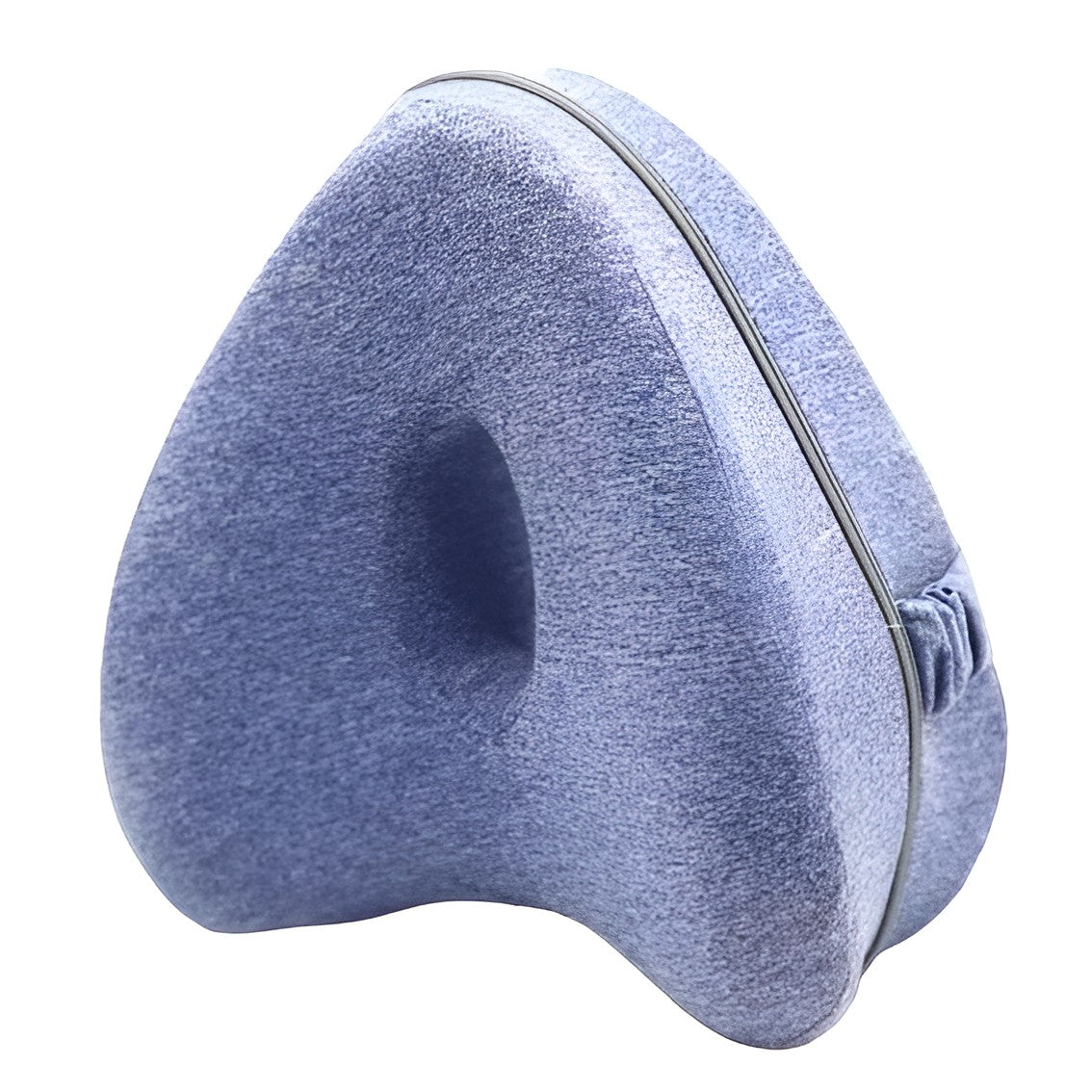 Perna Ortopedica pentru Picioare, Klevo, Multifunctionala, Confortabilă, in Forma de Inima, Spuma cu Memorie, Curea Anti-cadere, 25x23x13 cm, Albastru