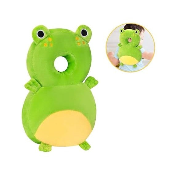 Perna tip Rucsac pentru Protectia Capului, Klevo, Tetiera tip Broscuta, pentru Bebelusi, 33x6x19 cm, 180 g, Verde