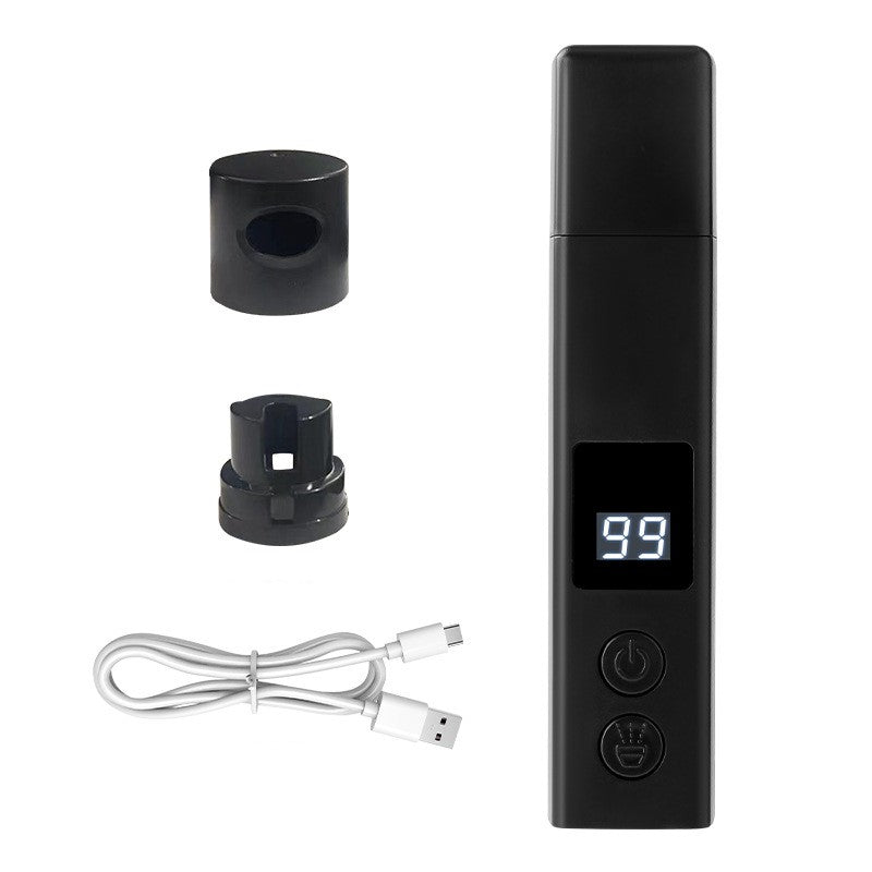 Pila Electrica pentru Animalute de Companie, Klevo, Incarcare USB, Laser pentru Joaca, Capac Impotriva Prafului, Display Electronic, 15 x 3 cm, Mai Multe Viteze, Negru