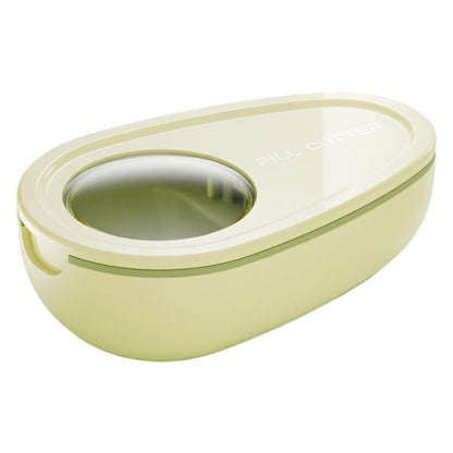 Cutie Taiat Pastile si Depozitare Medicamente, Klevo, Galbena, 8x5x2.65 cm, Compacta si Portabila, Ideala Pentru Calatorii