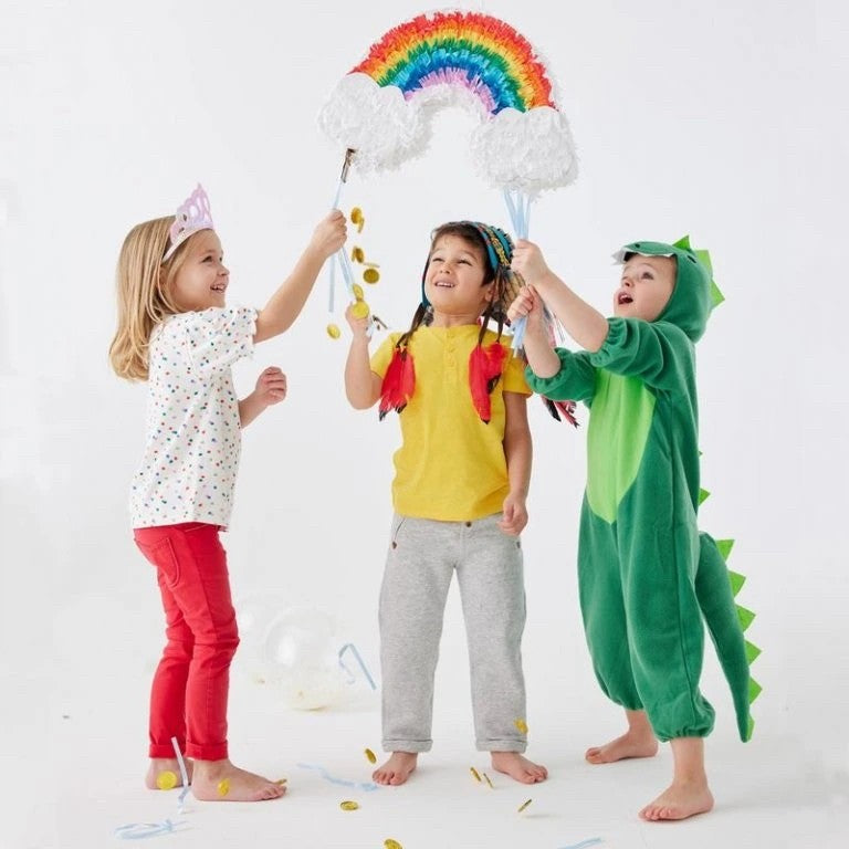 Pinata Curcubeu / Rainbow pentru Petrecere, Klevo, din Hartie si Carton, Pinata pentru Petreceri, 45 x 28 x 9 cm, Multicolor
