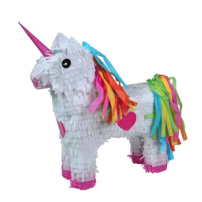 Pinata Unicorn pentru Petrecere, Klevo, Pinata din Hartie si Carton, Pinata pentru Copii, 50 x 35 x 10 cm, Alb