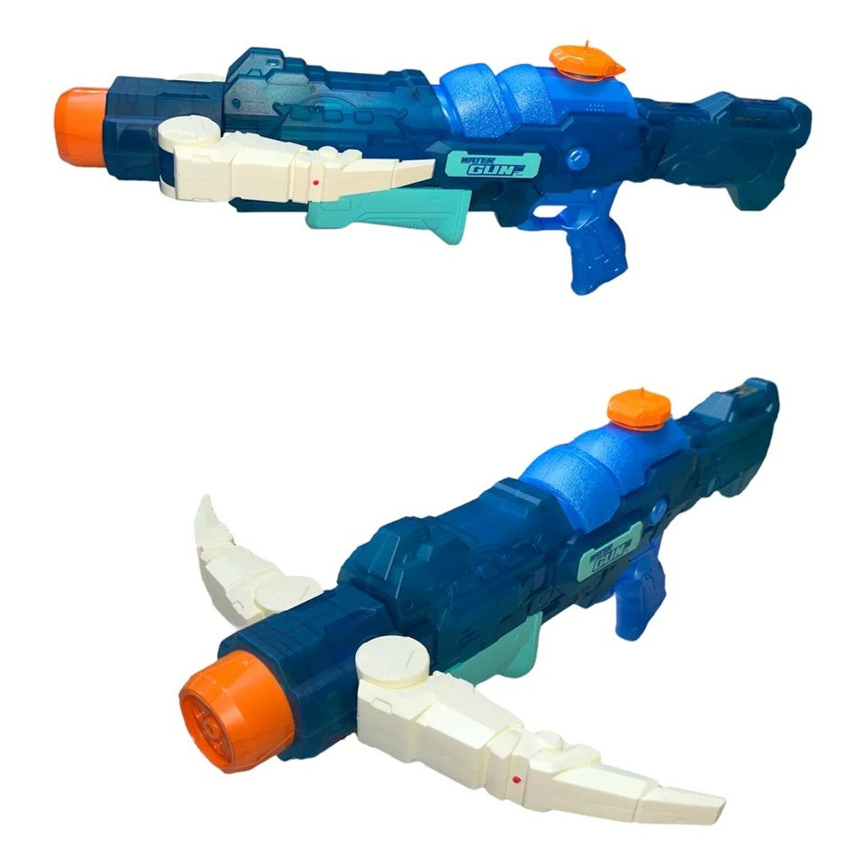 Pistol cu Apa, Klevo, +6 Ani, Rezervor 700 ml, 4 Moduri de Stropire, din Plastic, 56 x 37 x 23 cm, Albastru
