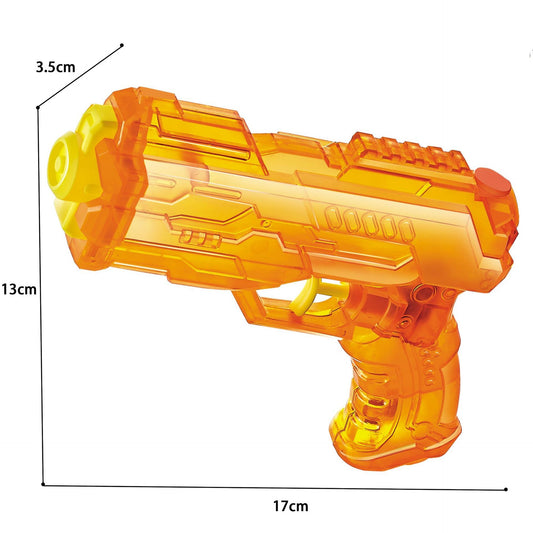 Pistol cu Apa, Klevo, Pistol cu Apa pentru Copii, Manual, din Plastic, 23 x 16 x 4 cm, rezervor 250 ml, Portocaliu