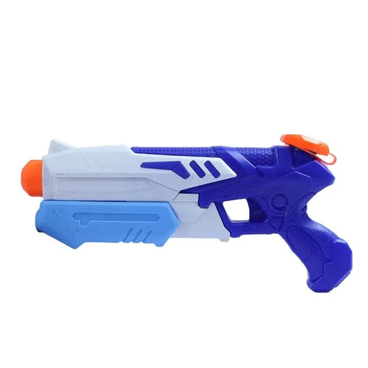 Pistol cu Apa pentru Copii, Klevo, Rezervor 300ml, Maner de Transport, Pentru Piscina/Plaja, Lungime 31.5 cm, Jucarie Distractiva, 3ani+, Albastru/Alb