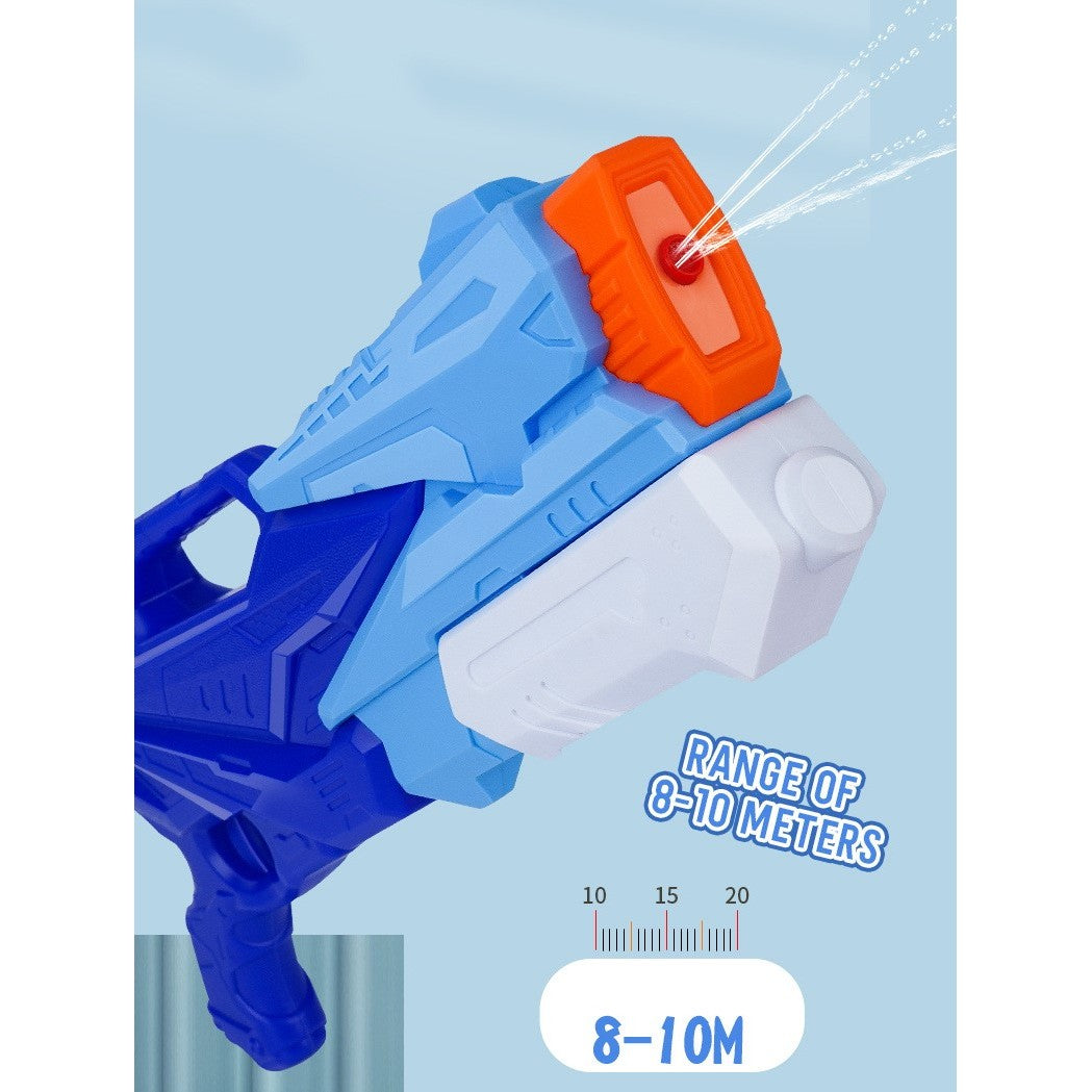 Pistol cu Apa pentru Copii, Rezervor, Pentru Piscina/Plaja, Klevo, 6ani+,  3 duze, Albastru, 770ML