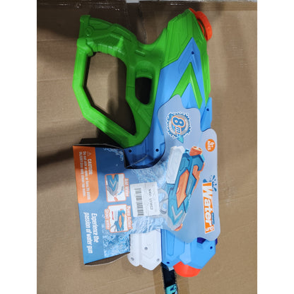Pistol cu Apa pentru Copii, Klevo, Rezervor 900ml, Raza de Actiune 8m, 6ani+, 4 Duze, Verde