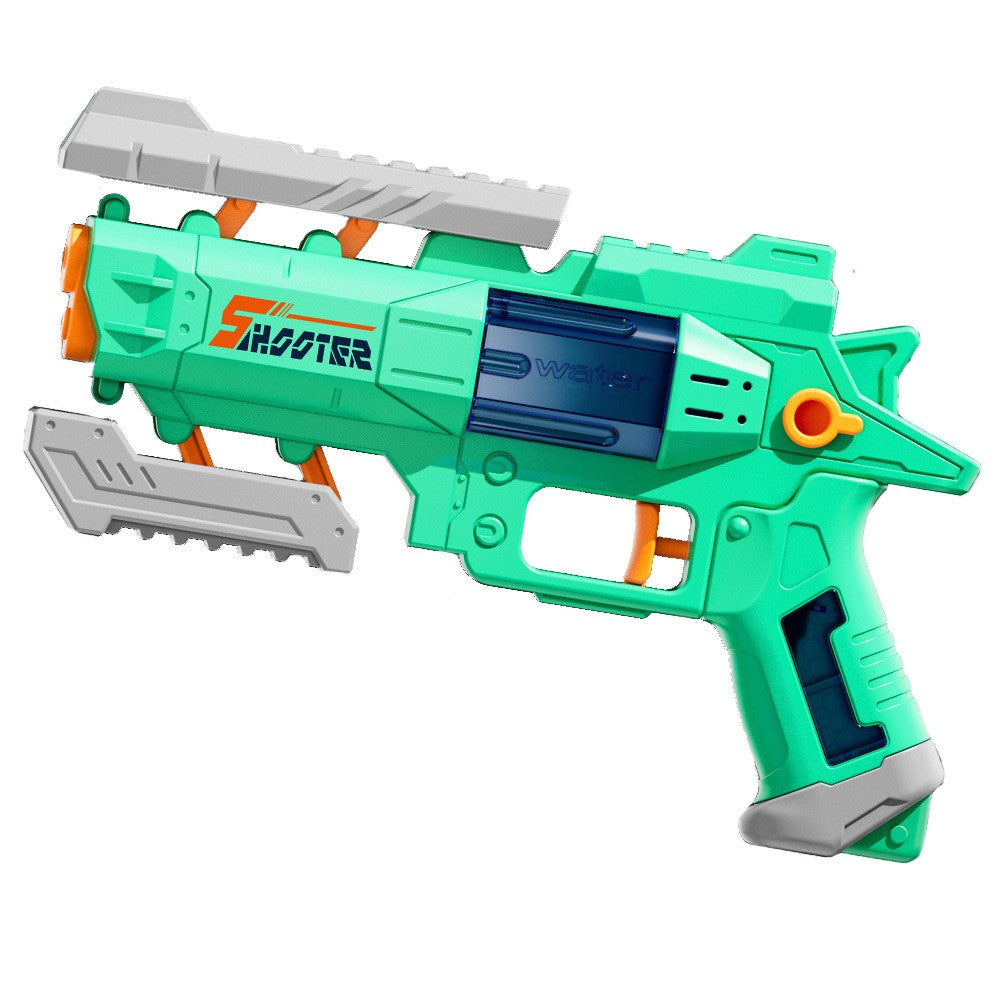 Pistol Manual cu Apa, Klevo, Jucarie Pistol cu Apa Sigur Pentru Copii, Design Nou S-Shooter Atractiv, 23 x 14.5 cm, Verde