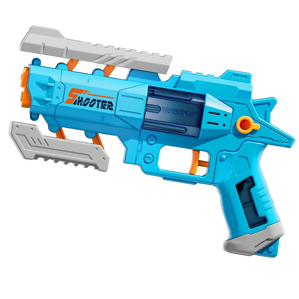 Pistol Manual cu Apa, Klevo, Jucarie Pistol cu Apa Sigur Pentru Copii, Design Nou S-Shooter Atractiv, 23 x 14.5 cm, Albastru