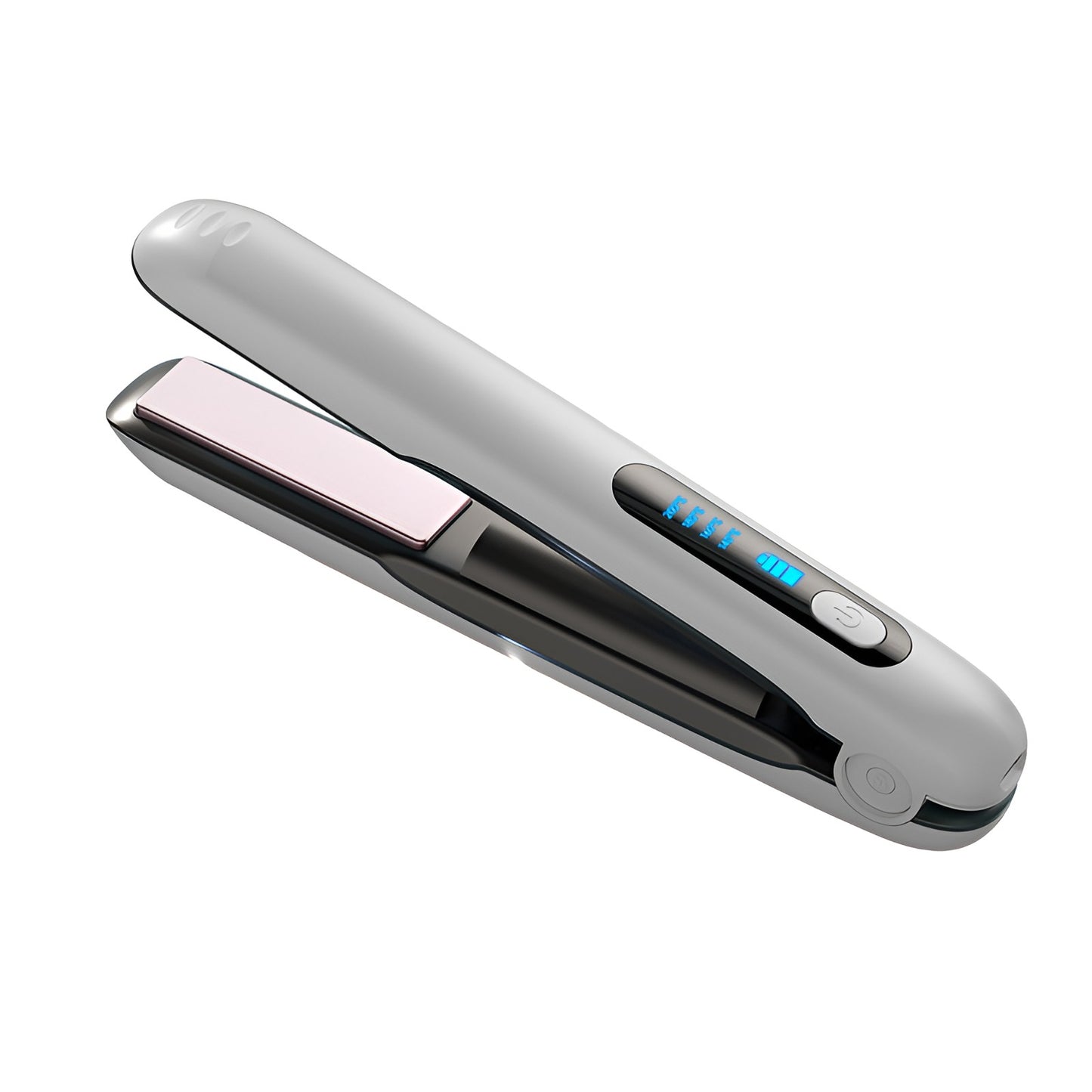 Placa de Par fara Fir, Klevo, Adaptor Tip C, 4 Trepte de Temperatura, Tensiune 5V, Capacitate Baterie 5000 mAh, Indreptat, Ondulat, 23.5x3.3x4.5 cm, Alb