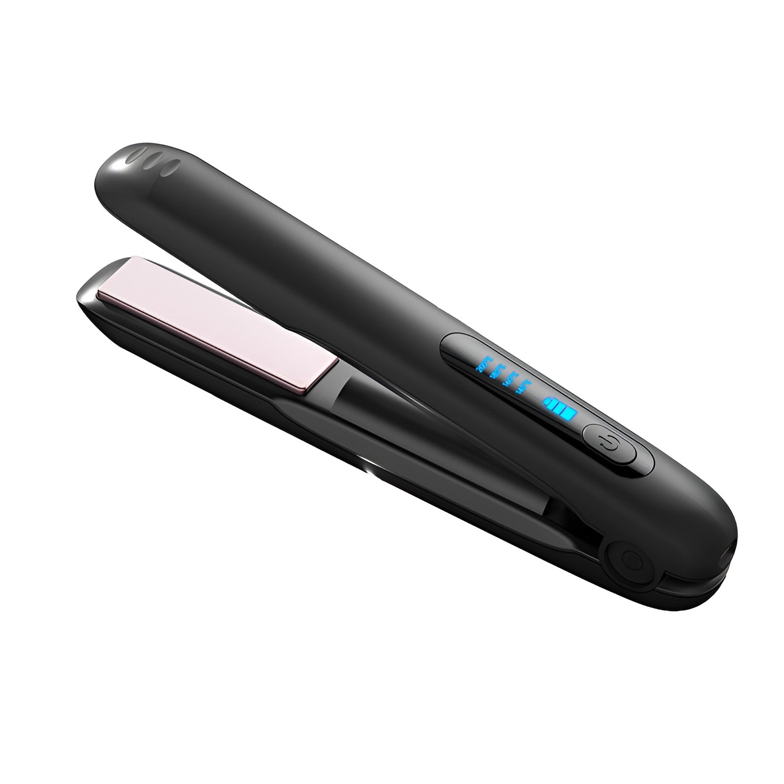 Placa de Par fara Fir, Klevo, Adaptor Tip C, 4 Trepte de Temperatura, Tensiune 5V, Capacitate Baterie 5000 mAh, Indreptat, Ondulat, 23.5x3.3x4.5 cm, Negru