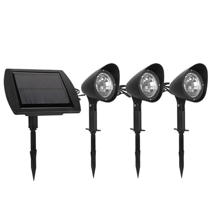 Lampa solara de tip decoratiune pentru gradina, Klevo, model 3 felinare, alb rece