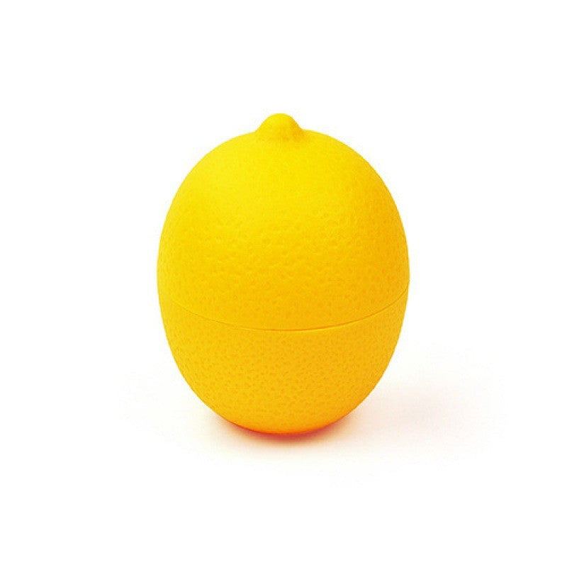 Cutie de depozitare si pastrare a alimentelor, Plastic, Klevo, Model Lamaie, 8x8x11 cm, Galbena