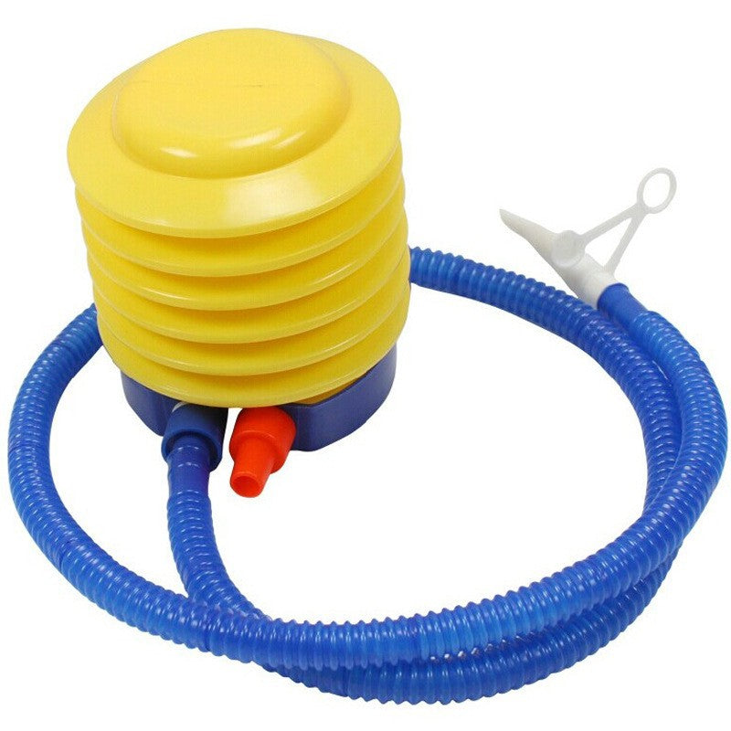 Pompa de picior, cu 3 adaptoare de valva, Air Step, Klevo, Galben-Albastru
