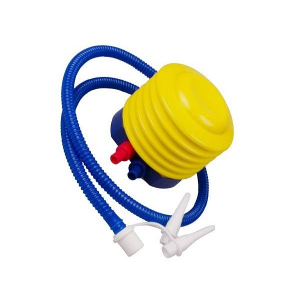 Pompa de picior, cu 3 adaptoare de valva, Air Step, Klevo, Galben-Albastru