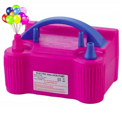 Pompa Electrica de Umflat Baloane, Klevo, cu Doua Iesiri, 220V, Putere 600W, Accesorii petrecere, Mov