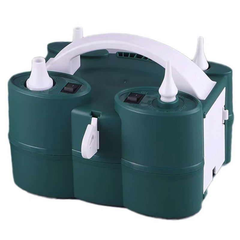 Pompa Electrica de Umflat Baloane, Klevo, cu Doua Iesiri, 220V, Putere 600W, Accesorii petrecere, Verde