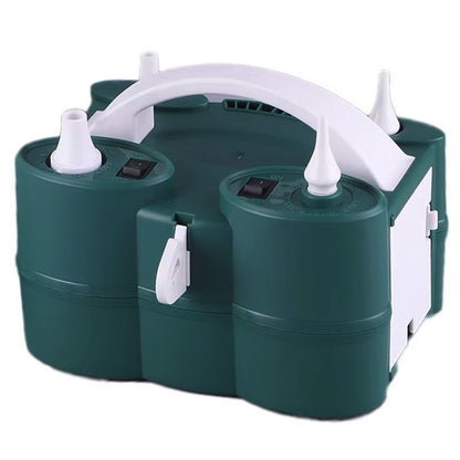 Pompa Electrica de Umflat Baloane, Klevo, cu Doua Iesiri, 220V, Putere 600W, Accesorii petrecere, Verde