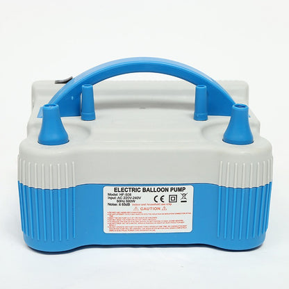 Pompa Electrica de Umflat Baloane, Klevo, cu Doua Iesiri, 220V, Putere 680W, Accesorii petrecere, Albastru-Gri