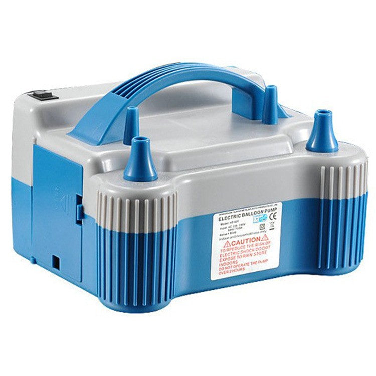 Pompa Electrica de Umflat Baloane, Klevo, cu Doua Iesiri, 220V, Putere 700W, Accesorii petrecere, Albastru-Gri