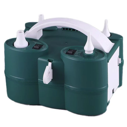Pompa Electrica de Umflat Baloane, Klevo, cu Doua Iesiri, Accesorii Incluse, 220V, Putere 600W, Accesorii petrecere, Verde