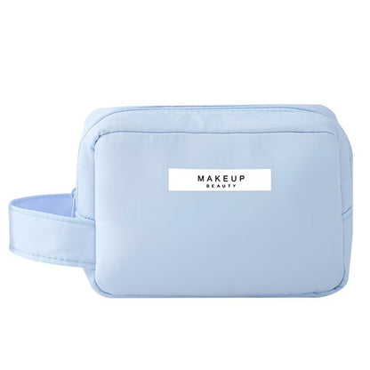 Portfard, Klevo, cu Maner, Material Impermeabil, pentru Cosmetice, 16 x 11 x 7 cm, Albastru