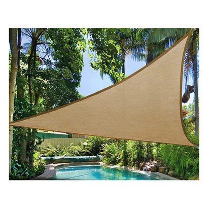 Prelata de soare/ Copertina de tip parasolar pentru terasa si gradina, Klevo, triunghiulara, 2x2x2 m, galbena