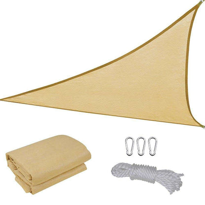Prelata de soare/ Copertina de tip parasolar pentru terasa si gradina, Klevo, triunghiulara, 2x2x2 m, galbena
