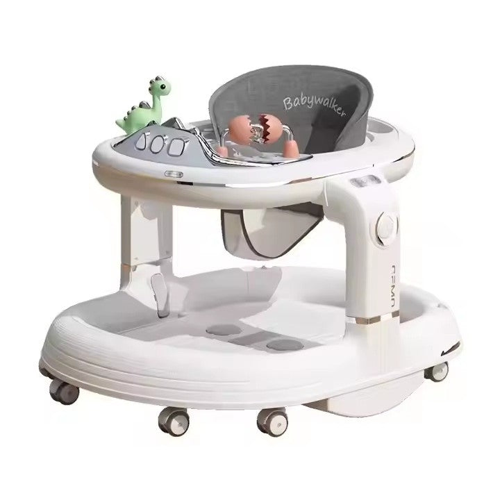 Premergator 4in1, Klevo, Antemergator, Balansoar, Scaun de Masa, Functie Muzicala, din ABS, Roti Universale, Inaltime Reglabila, Sistem Antirasturnare, Greutate Portanta 25 kg, +6 Luni, Alb