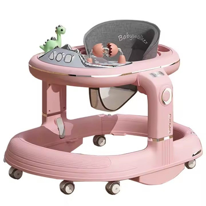 Premergator 4in1, Klevo, Antemergator, Balansoar, Scaun de Masa, Functie Muzicala, din ABS, Roti Universale, Inaltime Reglabila, Sistem Antirasturnare, Greutate Portanta 25 kg, +6 Luni, Roz