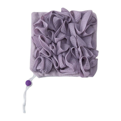 Prosop de Baie, Klevo, 2in1, cu Burete din Plasa, 17 x 17 cm, Mov