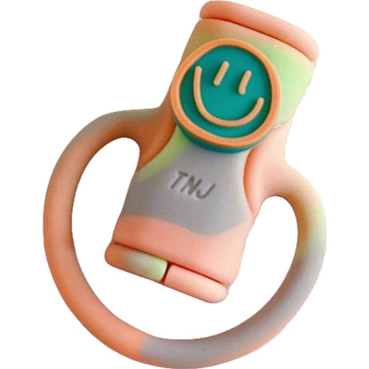 Protectie cablu USB Klevo, din silicon, model 4, multicolor