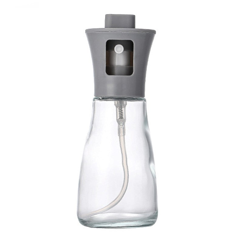 Pulverizator pentru Ulei, Klevo, Pulverizator din Sticla pentru Otet sau Alte Lichide, Simplu Reincarcabil, Multifunctionale, 17.3 x 5.6 cm, Capacitatea 170 ml, Gri