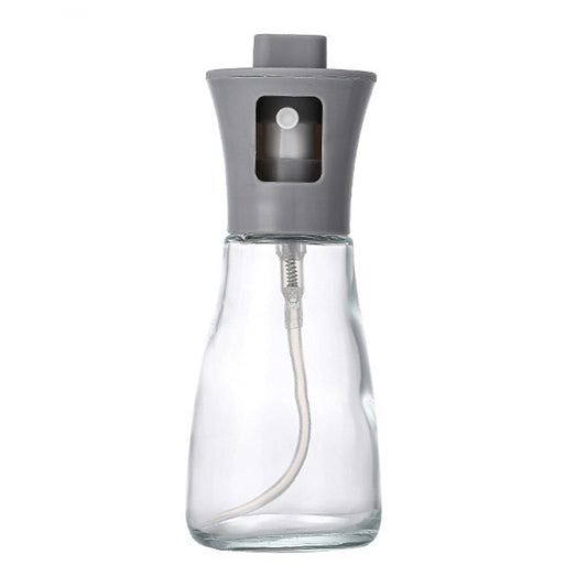 Pulverizator pentru Ulei, Klevo, Pulverizator din Sticla pentru Otet sau Alte Lichide, Simplu Reincarcabil, Multifunctionale, 17.3 x 5.6 cm, Capacitatea 170 ml, Gri