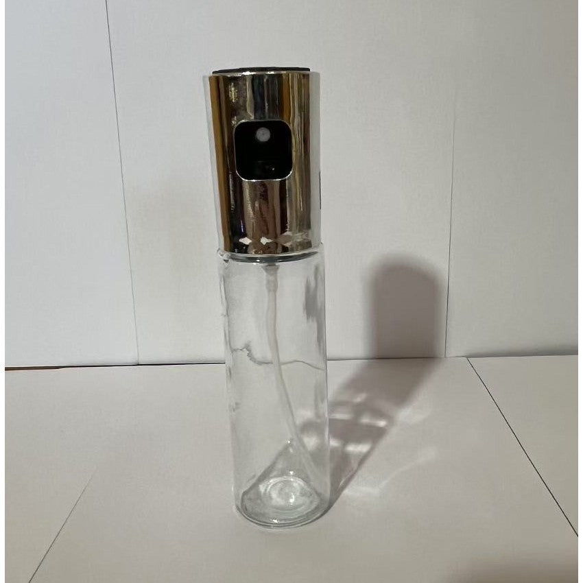 Pulverizator Ulei, Otet, Klevo, din Sticla, 100 ml, Reincarcabil, 18.3 x 4.3 cm, Capac Lucios, Argintiu
