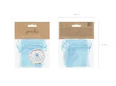 Pungi din organza, albastre, 10 cm