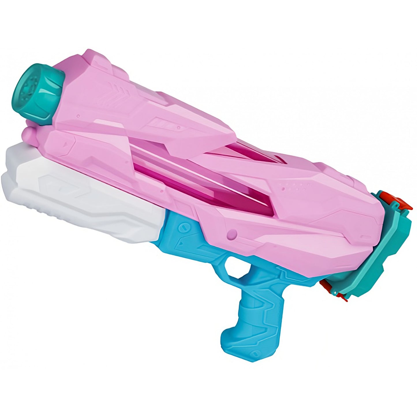 Pistol cu Apa pentru Copii, Rezervor, Pentru Piscina/Plaja, Klevo, 6ani+,  5 duze, Quick Fill, Roz, 800ML