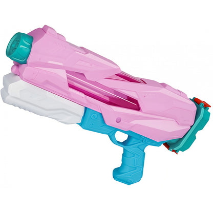 Pistol cu Apa pentru Copii, Rezervor, Pentru Piscina/Plaja, Klevo, 6ani+,  5 duze, Quick Fill, Roz, 800ML