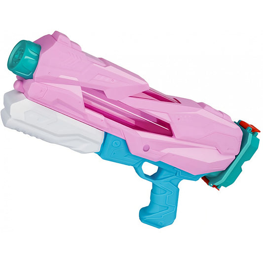 Pistol cu Apa pentru Copii, Rezervor, Pentru Piscina/Plaja, Klevo, 6ani+,  5 duze, Quick Fill, Roz, 800ML