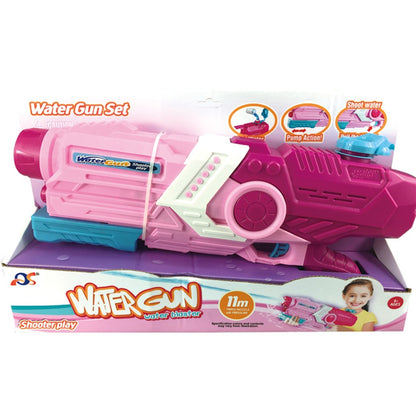 Pistol cu Apa pentru Copii, Rezervor, Pentru Piscina/Plaja, Klevo, 6ani+, Roz, 2000ML